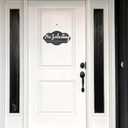 13"x7" No Soliciting Sign for Front Door, Rustic Wooden Hanging Plaque for Business & Store, Embossed Letters, Bold & Effective Message to Keep Solicitors Away (Black)