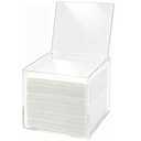 KissYou Acrylic Box Clear Storage Contanier Plastic Hinged Lid Box Coffee Pod Holder Wedding Candy Box Transparent Display Box with Lid