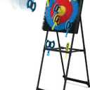 EastPoint Axe Throwing Game Set - 5 ft Tall, Pack of 8 Axes - Unique Bristle Target for Yard Games - Foam Throwing Axes for Safe Lawn Games - Sturdy Alloy Steel Frame for Axe Throwing
