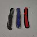 3 Pairs Bike Pedal Straps Bicycle Feet Straps Cycling Adhesive Pedal Toe Clip Belt for Fixed Gear Bike(Red, Black, Blue)