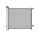 Retractable Baby Gate,Mesh Baby Gate or Mesh Dog Gate,33.6" Tall,Extends up to 55" Wide,Child Safety Gate for Doorways, Stairs, Hallways, Indoor/Outdoor (Gray 33.6"x55")