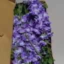 8PCS Purple Delphinium Artificial Flowers 33.5'' Faux Hyacinth Flowers Long Stem Silk Flowers for Tall Vase Home Wedding Table Decor(Light Purple)