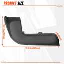 ECOTRIC Rear Bumper End Cap Compatible With 2016-2023 Toyota Tacoma W/O Sensor Hole Replace for TO1105133, TO1104133; 52156-04010, 52155-04010 Corner Cover Driver and Passenger Side Black