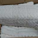Ultra-Soft Plush Sherpa Car Seat Cover Set (4 Pieces) – Universal Fit Fluffy Fleece Seat Cushion Pad, Non-Slip Backing (Cream / Off-White)