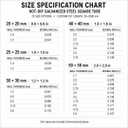 2" x 2" Hot-Dip Galvanized Steel Square Tubing, 50mm x 50mm Metal Tubing, 0.079" Wall Thickness x 19.69" Length (2mm x 500mm), 1 PCS for Construction & Industrial Use