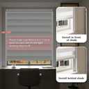 Light Blocking Strips for Window Shades and Blinds, 100% Blackout Window Light Blocker for Blinds, PVC Side Tracks Light Blocker for Bedroom(White, 58", 2PCS)