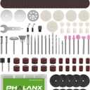 PHALANX Rotary Tool Accessories Kit,142 Pieces Universal rotary tool Bit Set for Easy Cutting, Polishing, Sanding, Grinding, Sharpening, Engraving, Carving, Drilling PRA1420