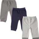 Luvable Friends Baby Boys' Cotton Pants (3T, Blue)