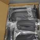 Amylove 48 Sets Leather Luggage Tags Bulk Wedding Favors Luggage Tags for Guests Bridal Gifts Wedding Bridal Shower Gift PU Leather with Name ID Card Tag for Guests (Black)