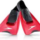 Speedo Unisex Adult Swim Training Fin Switchblade (XXXS - Youth Shoe Size 1-1.5, Black/Red Frustration Free Packaging)