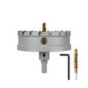 Premium Tungsten Carbide Tipped Hole Saw Drill Bit Set with 2 Titanium-Plated Pilot Bits - Heavy Duty Cutter for Metal, Steel, Iron, Wood, and Plastic100mm3-15/16'' (1PCS)