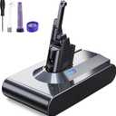 Designed for Dyson V8 Battery Replacement 21.6V 8.0Ah Compatible with Dyson V8 Animal Battery Replacement V8 Motorhead V8 Fluffy SV10 Carbon Fiber Vacuum Cleaner