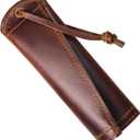 COOKLIFE Cast Iron Handle Cover - Extra Thick Leather Hot Handle Holder for Cast Iron Skillets - Reusable Heat Protection Up to 500F Skillet Handle Cover