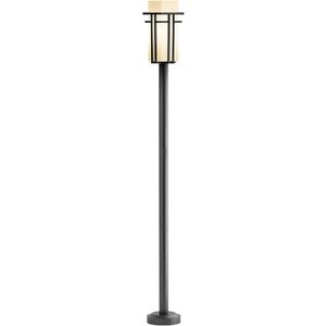 Yoenecea Lamp Posts Outdoor Lighting  61" Outdoor Post Light Lamp Post with Frosted Glass, Modern Outside Pole Lights for Yard, Waterproof Street Light for Pathway Backyard Garden Driveway Patio