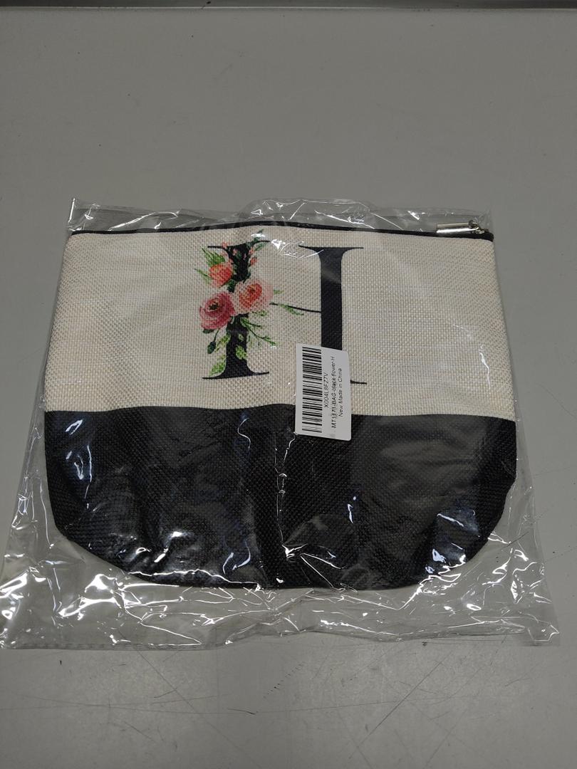 Initial Makeup Bag, Personalized Gifts for Women, Personalized Makeup Bag, Bridesmaid Gifts, Cosmetic bags for Women (Letter H)