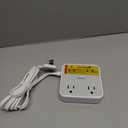 TESSAN Surge Protector Flat Extension Cord 5Ft, Flat Plug Power Strip with 4 Outlets 3 USB Ports (1 USB C), 900 Joules Protection, Multiple Wall Outlet Extender Suitable for Home Office Dorm, Grey