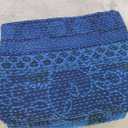 Indigo Blue Dye Cotton Kantha Throw Quilt Handmade Throw Blanket Bedspread Cotton Boho Hippie Quilt Bedspread Vintage Kantha Throw Handmade (Queen: -90" x 108" Inch (228 x 274 cm) Approx.)