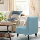 FUANGUI Armless Accent Chair Cover Slipcover, Stretch Spandex Chair Covers for Living Room Removable Washable for Armless Chair Furniture Protector
