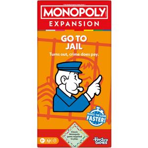 Monopoly Go to Jail Expansion | Add More Fun to Classic Monopoly Game and Play Faster | Ages 8+ | 2-6 Players | 40 Mins. | Family Board Games
