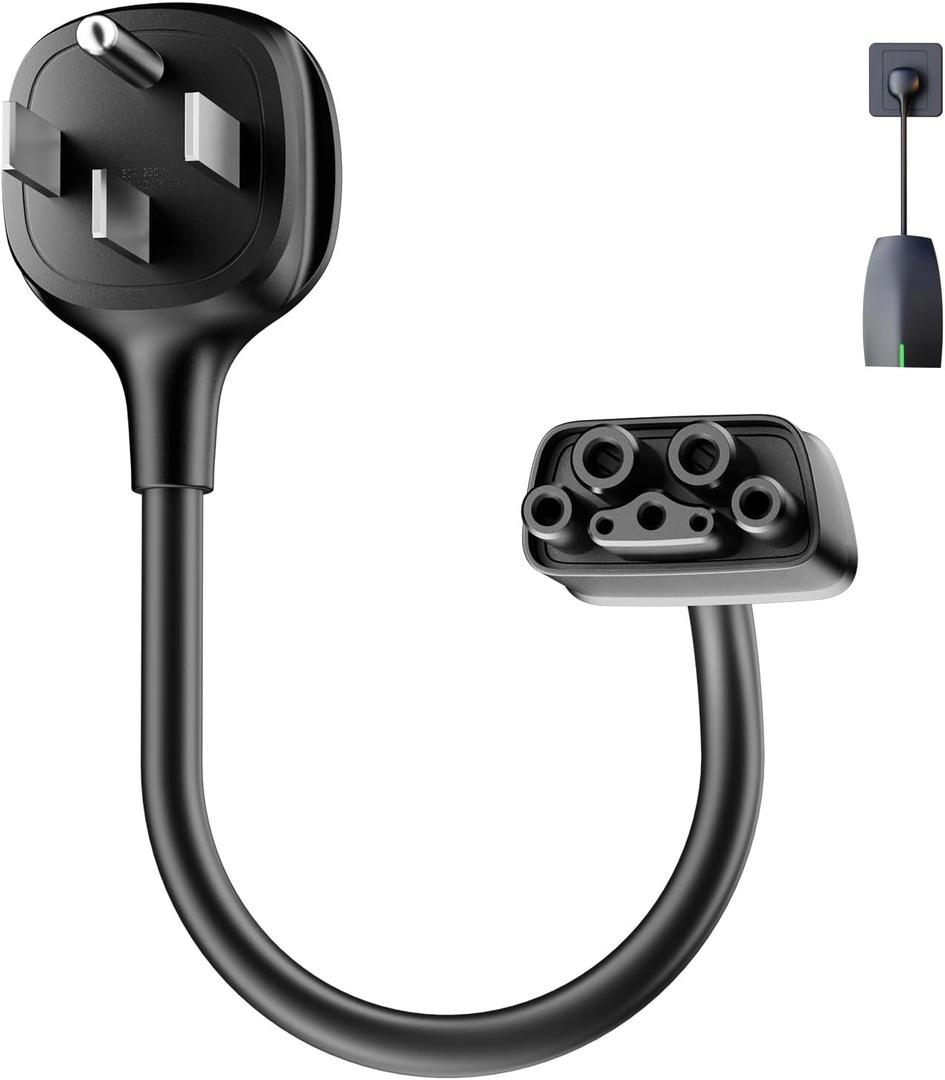 FOCSPROD NEMA 14-50 Adapter Only for Tesla Mobile Charger Gen 2 and 3, Fast Charging 240/250V 14-50 Outlet Connector for Tesla Portable Charger Adapter Up to 32 Amp (15 inch)