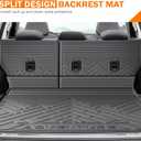 KUST Trunk Cargo Mat for 2025 2026 Subaru Forester (Not for Hybrid or Wilderness), Rubber Cargo Liner & Backrest Mat Set for Forester Accessories Rear Trunk Liner Back Seat Protector, High Edge, 5PCS