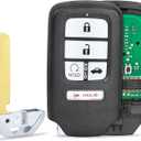 Beefunny Replacement Remote Keyless Entry Key Fob for Honda Accord 2016 2017 2018 FCC ID:ACJ932HK1310A PN: 72147-T2G-A51 5Buttons 433MHz