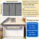 Premium Garage Door Screen for 2 Car Garage 20x7ft, Heavy Duty Durable Fiberglass Screen Mesh with Hook & Loop Tapes, Strips, Doors Screen with Powerful Magnets, Easy to Install (20x7 Black)