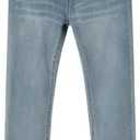 Haloumoning Boys Jeans Kids Elastic Waist Straight Leg Denim Pants with Drawstring 14-15 Years