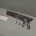 Curtain Rods 2 Pack 5/8 inch Brown Curtain Rods for Windows 30 to 45 Inch with Brackets Easy to Install for Bedroom Living room Kitchen