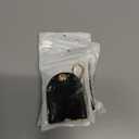 5 x Leather Keys Sleeve for Broken Car Key Loop Replacement, Keychain Cover Cute Protector and Holder for Men, Women (Black)