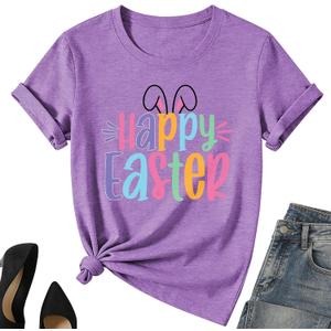 American Flag Bow Tank Top Women-4th of July Patriotic Sleeveless Tee Tops Red White Blue Top (Purple, L)