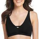 Jockey Women's Bra Smooth & Radiant Bralette (Large, Black)