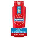 Old Spice Refreshing Body Wash for Men, 3X Defense, 24/7 Shower Fresh with Long Lasting Scent, Red Collection, Aqua Reef with Cypress Scent, 24 oz