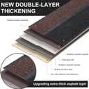 7 Pack 39'' X13'' Double Layer Asphalt Roof Shingles for Home 3-tab Roofing Shingles Tile Repairing Self Adhesive Shed Decor for Outdoor Garage Pet House Cover 10.7 Square Feet(Black)
