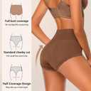 High Waisted Womens Cotton Underwear Tummy Control Comfortable Postpartum Panties Briefs (X-Large, Multicolor 3)