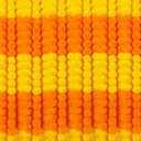 5pcs Marigold Garland for Decoration, 5 Feet Artificial Marigold Flowers Diwali Decorations for Home, Yellow and Orange Artificial Marigold Heads for Diwali Party, Indian Weddings, Halloween, Wreath
