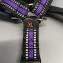 BARKLESS Soft Dog Head Collar, Patented Padded No Pull Head Halter, Training Nose Leash with Safety Link for Medium Large Dogs, Adjustable Muzzle Leash, Easy Control for Walking (XL, Purple) (XL (Snout 12"-17.5"))