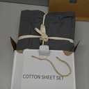 SONORO KATE 100% Egyptian Cotton Sheets - 800 Thread Count, 5-Star Hotel Sateen Weave Bed Sheets, Cooling, Soft & Breathable Bed Sheets Set, Fits 16" Deep Pocket - 4 PC (Dark Grey,Queen)