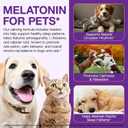 Melatonin for Pets, Melatonin for Dogs, Sleep Aid for Dogs, Melatonins for Cats, Support Aanxiety & Stress Relief, Promotes Relaxation and Deep Sleep, 2Oz Chicken Flavor