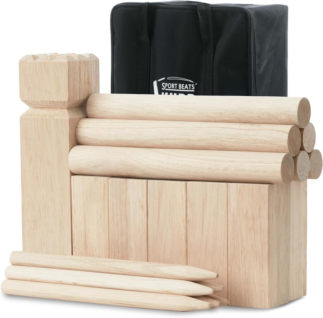 Kubb Game Set Kubbs Lawn Toss Games Includes Carry Bag