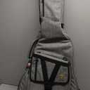 Gator Cases Transit Series Lightweight Acoustic Guitar Gig Bag with Backpack Straps and Rubberized Base, Light Grey Exterior (GT-ACOUSTIC-GRY)