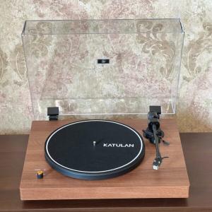 Katulan – X60B Turntable Record Player with Wood Grain PVC Veneer