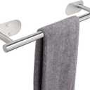 TocTen Self Adhesive Bathroom Towel Bar, Stick Towel Rack for Bathroom, Rustproof Stainless Steel Bath Towel Holder No Damage, Easy to Install Adhesive Towel Rod for Bathroom (Brushed Nickel, 16 Inch)