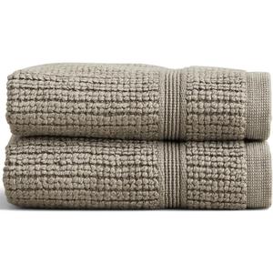 Preston Lane Douro Washcloth Set 2 Pack Luxury Cotton Towels, Ultra Soft & Absorbent, Quick-Dry Spa-Quality Bathroom Towels, Made in Portugal, Eucalyptus