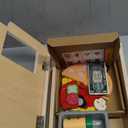 WOODMAM Wooden Pizza Toy - 48 PCS Montessori Pretend Play Food for Ages 3+, Educational Learning Toy Wooden Playset with Bake Oven, Christmas Birthday Gift for 3 4 5 6 Year Old