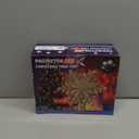 DG-Direct Christmas Tree Topper Lighted with Golden Snowflake Projector, Led Rotating Magic Snowflake, 3D Hollow Glitter Lighted Gold Snow Tree Topper for Christmas Tree Decorations