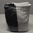 AINUOQI Laundry Basket with Handles - Blanket Basket & Hampers for Bedroom Aesthetic, Laundry Hamper & Blanket Storage for Living Room, Clothes Hamper, Tall, Large 17" x 14" x 22, Black & White