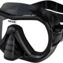 Seac Giglio, Snorkelling and Scuba Diving Mask for Adults and Younger Divers (regular fit, black/black)