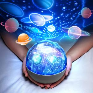 Solar System for Kids Projector Night Light, 360Rotating+5 Films Planets Space Projector for Bedroom,Planetarium Projector Space Toys for Kids Gifts,Planets for Kids Solar System Toys 3-5,Planet Toys