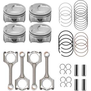 DanVard 2.0L Piston & Rings Connecting Rod kit Replacement for Hyundai Tucson Elantra GT for Kia Soul Forte Forte5 2.0 23510-2E001 23041-2E210 23040-2E200 23510-2E410 23510-2E400